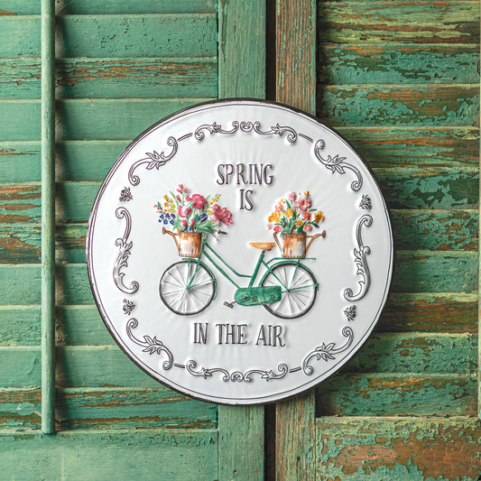 Spring Metal Sign