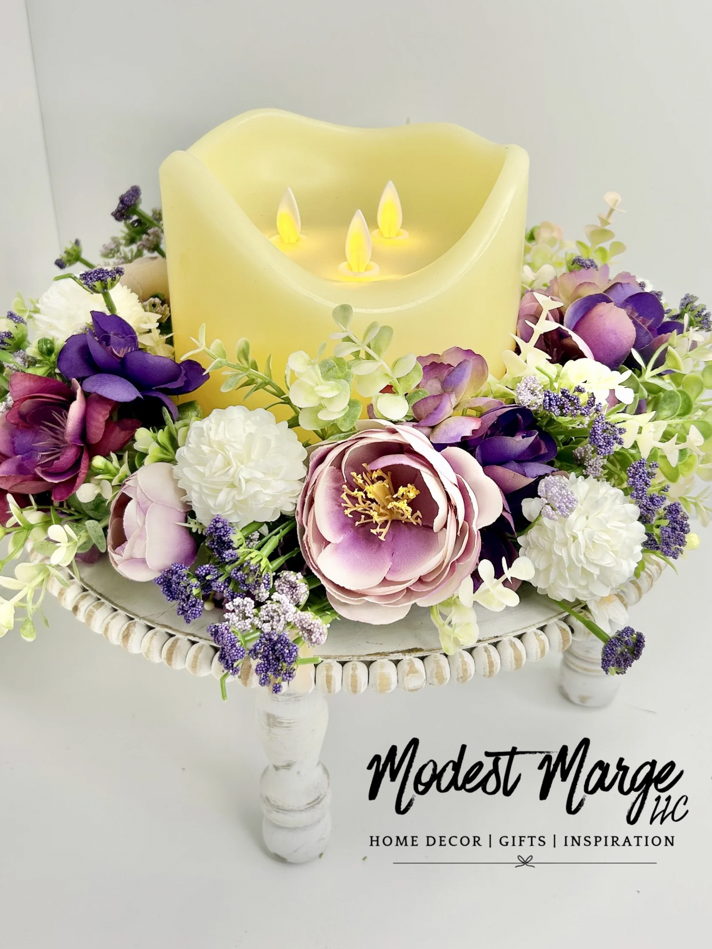 Purple Floral Ring