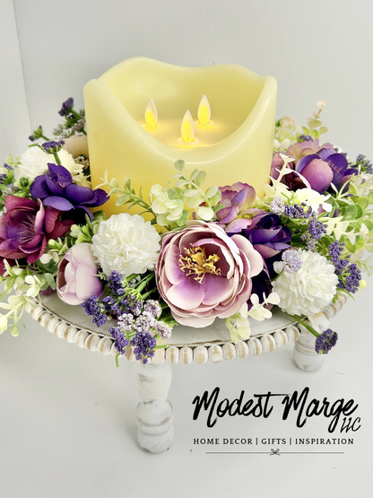 Purple Floral Ring