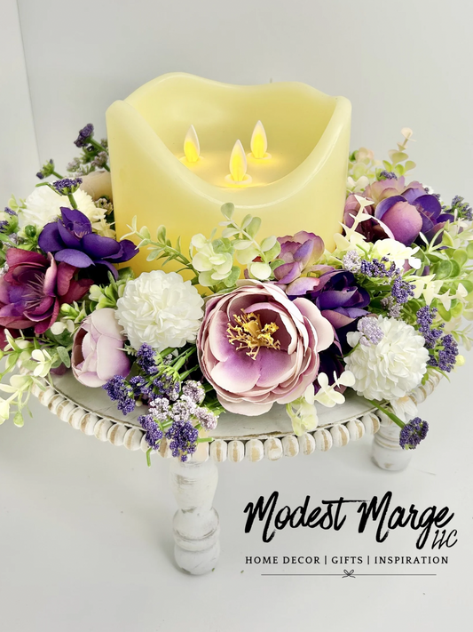 Purple Floral Ring