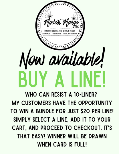 Buy a Line! Monthly Drawing